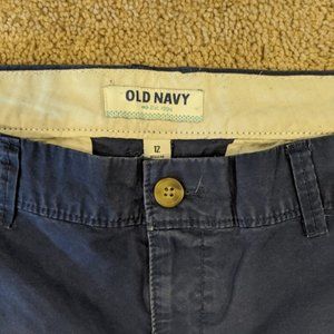 Old Navy, Blue Kakhi Shorts